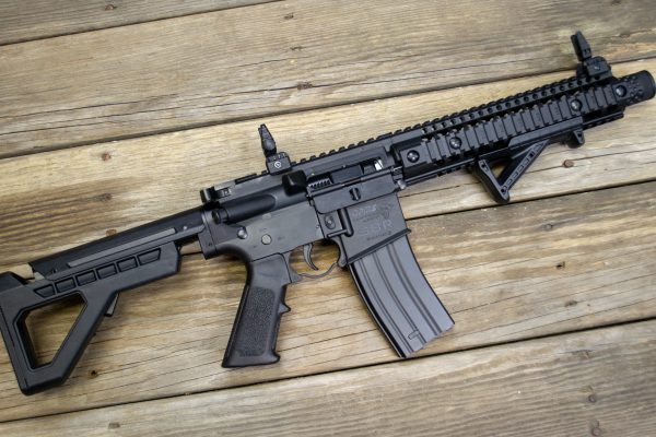 The Crosman DMPS SBR fully-automatic BB rifle looks, and to a large degree, acts like the real thing.