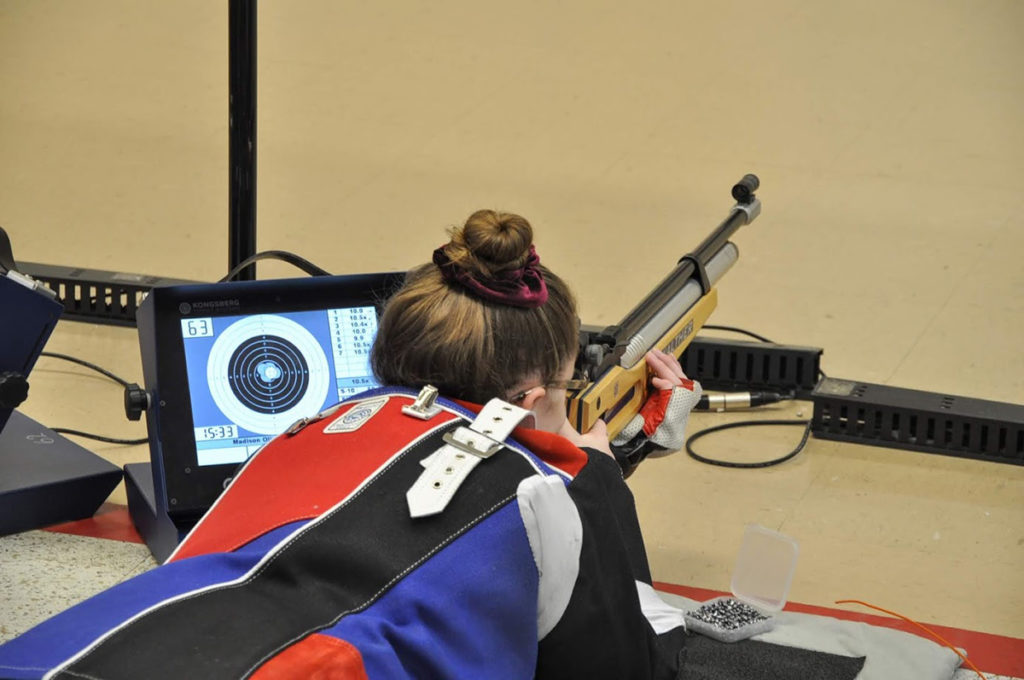 All shots are instantly displayed on monitors beside each athlete on the firing line.