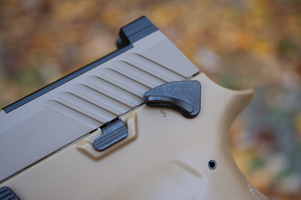 The Sig Sauer M17 Air Pistol has all the features of the new military sidearm.