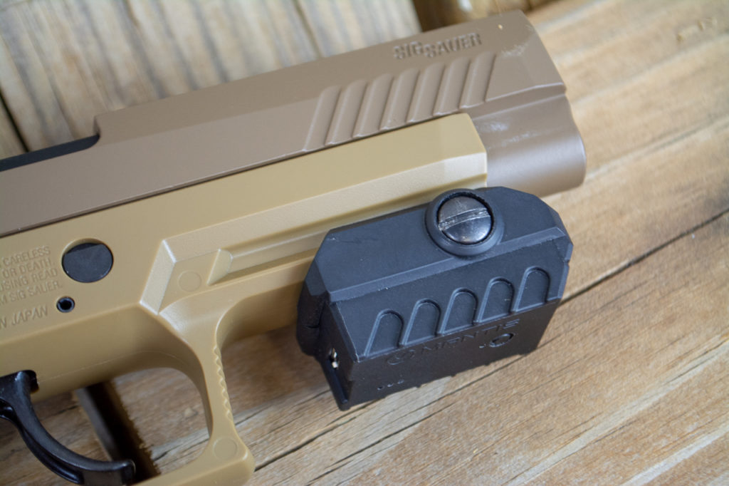 I've been using the Sig Sauer Air Pistol with this MantisX training system, both with and without pellets.