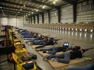 The 3x20 junior air rifle event is being held inside the Rawhide Event Center on CMP’s electronic targets.