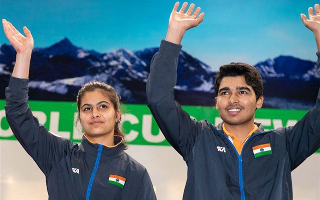 Manu Bhaker and Chaudhary Saurabh won the 10m Air Pistol Mixed Team match, the last final of this ISSF World Cup Stage