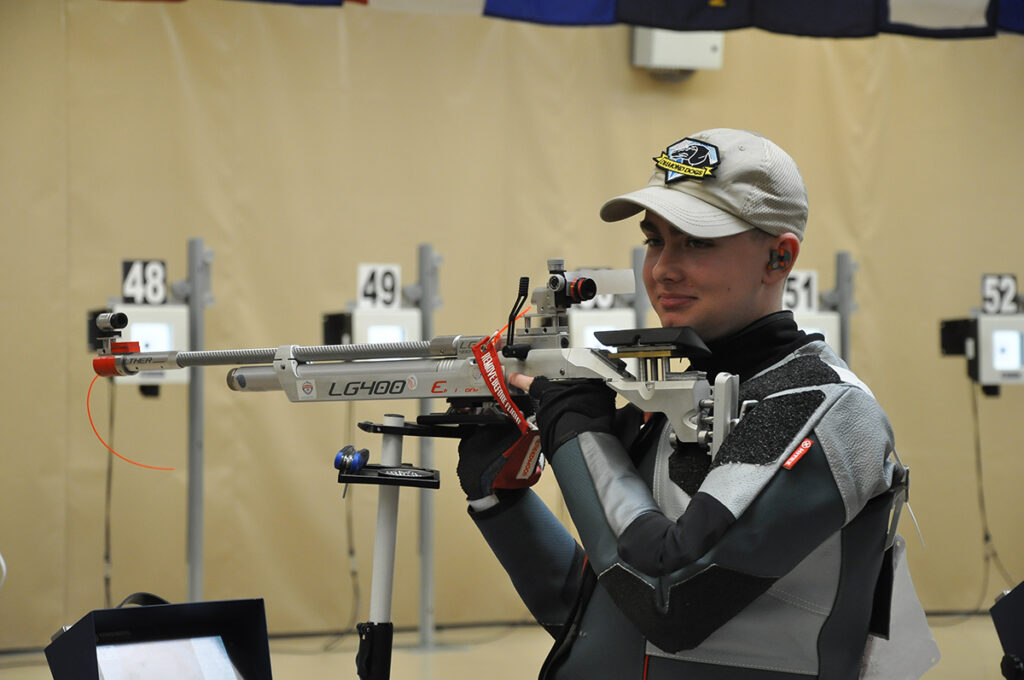 Philip Becker earned second in the precision competition.