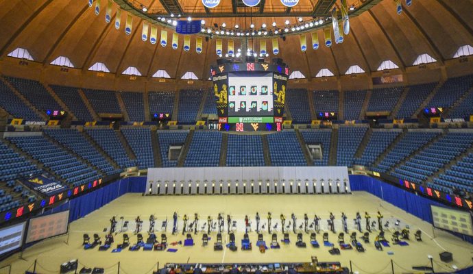 NCAA rifle programs to West Virginia University Coliseum