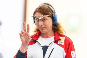 Georgian athlete Nino Salukvadze has written her name into Olympic history after booking her place at the Tokyo Olympic Games.