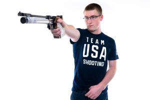 USA Shooting Air Pistol Competitor
