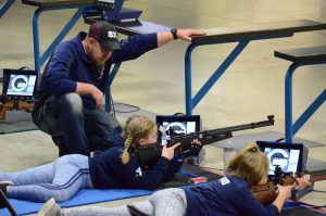 The American Legion Post 295 Marksmanship Team currently consists of 13 athletes, ages 8 to 15.