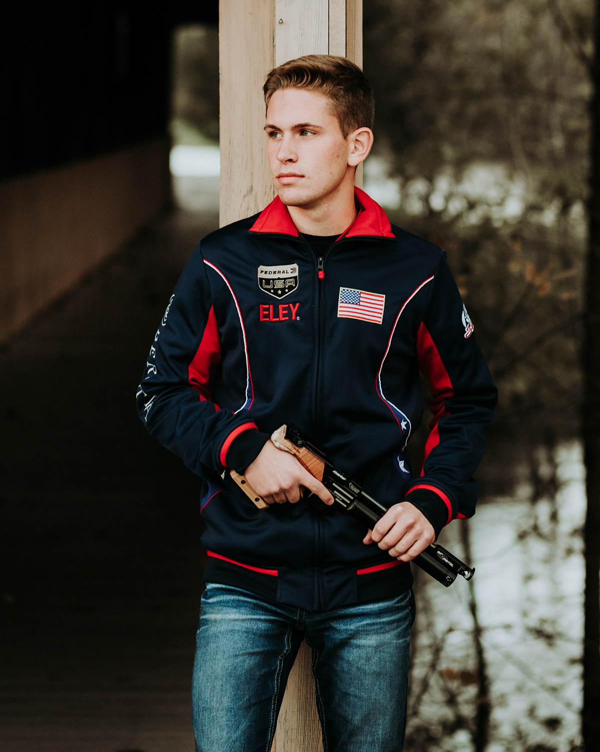 Dorsten is a member of the National Junior Pistol Team and has competed internationally.