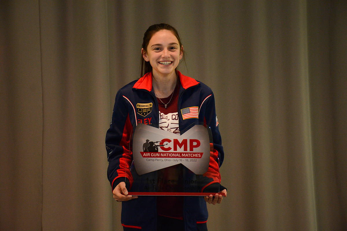 Elizabeth Probst netted the Junior Championship win in 60 Shot air rifle.