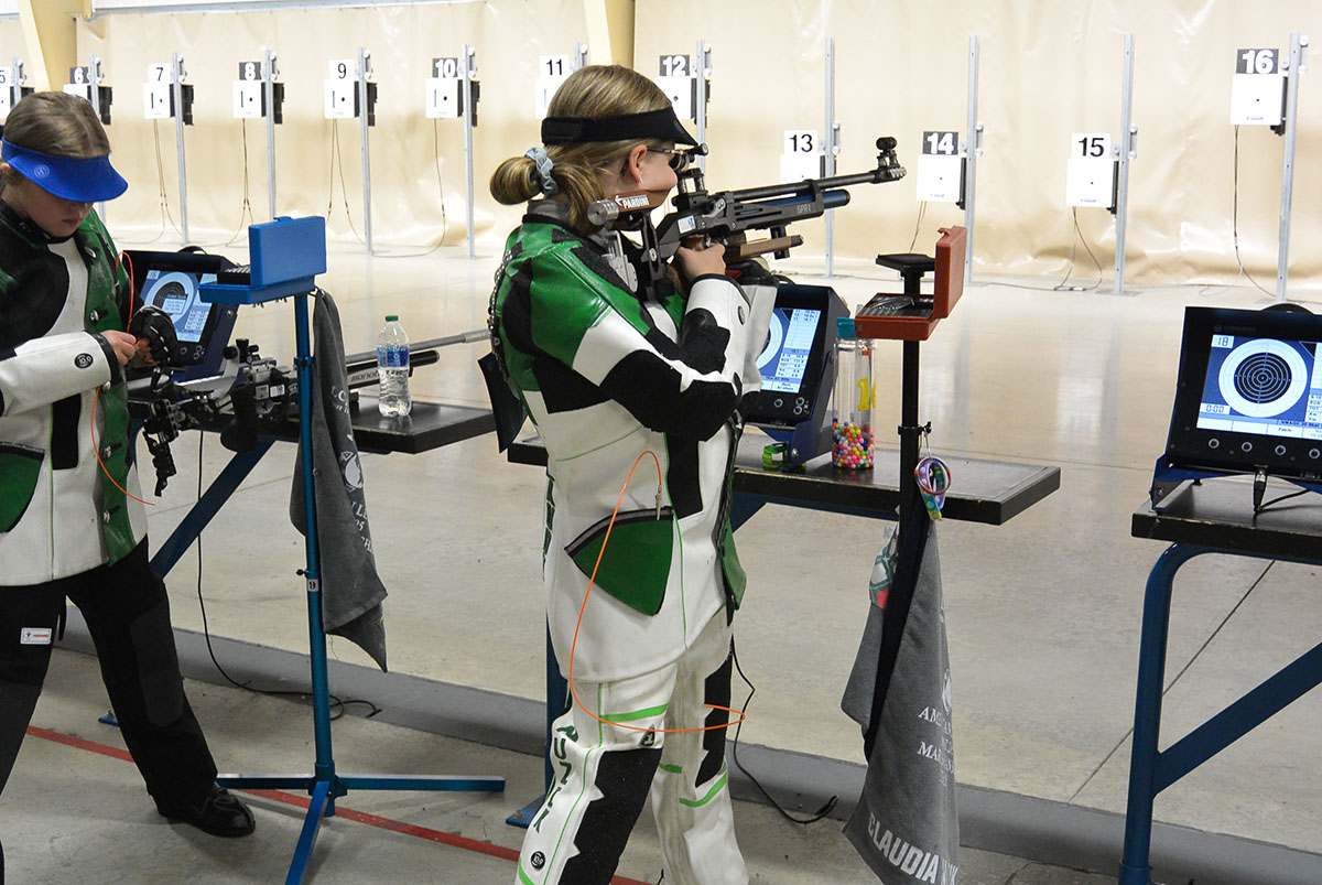 Claudia Muzik led the rifle 100 Shot Challenge with a score of 994-75X.