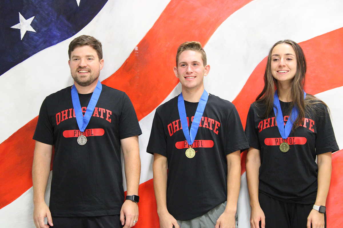 The Pistol Final medal winners in Ohio.