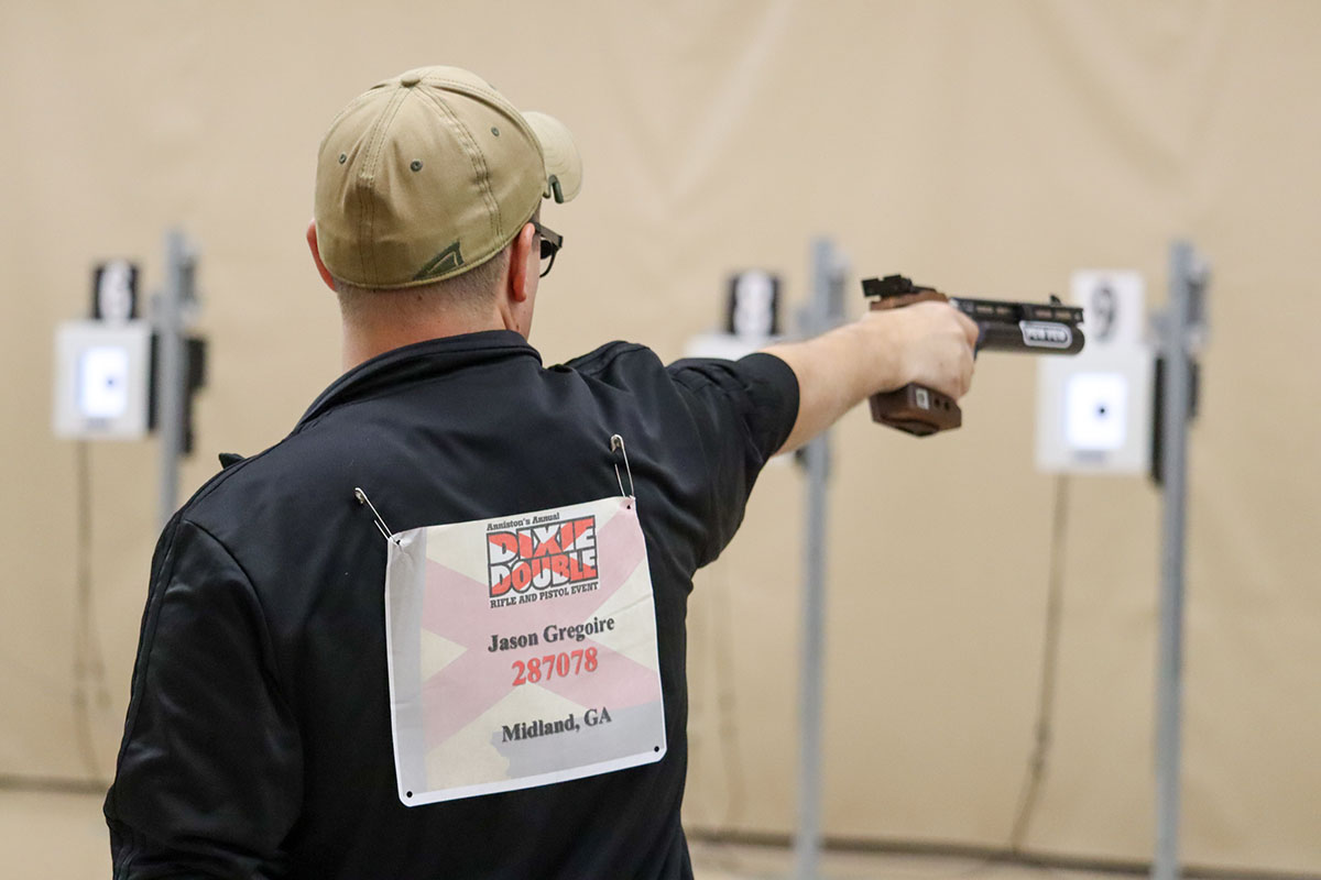 SPC Jason Gregoire led the Open pistol aggregate as well as the Day 1 and Day 2 Finals.