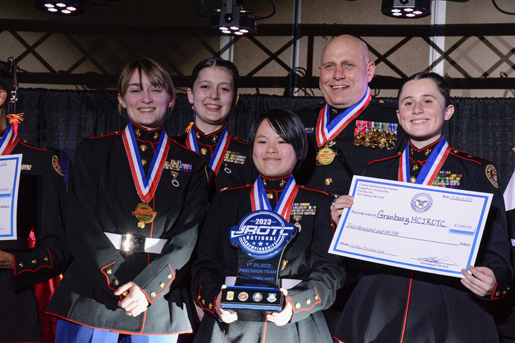 Granbury High School from Texas led the precision team event for the sixth consecutive time.