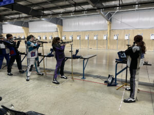 The Alaska team competed in the CMP Three-Position Precision Air Rifle Championship at Camp Perry which included three positions: kneeling, prone and standing.