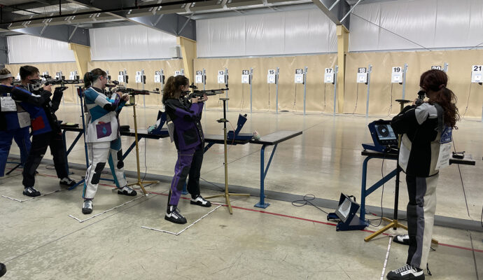 The Alaska team competed in the CMP Three-Position Precision Air Rifle Championship at Camp Perry which included three positions: kneeling, prone and standing.