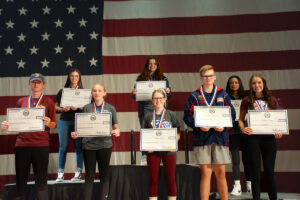 The top 8 individuals in the CMP Precision Air Rifle Championship.