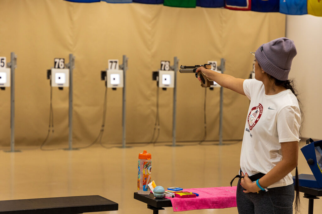 Suman Sanghera was the overall competitor in the Air Pistol Open and Junior events.