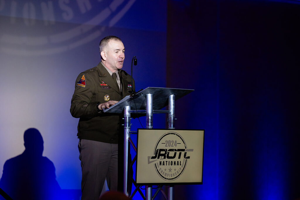 Brig. Gen. Michael Lalor was the esteemed speaker during the awards ceremony.