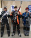 The top 3 precision junior athletes pose for a photo during the National CMP Precision Air Rifle Championship.