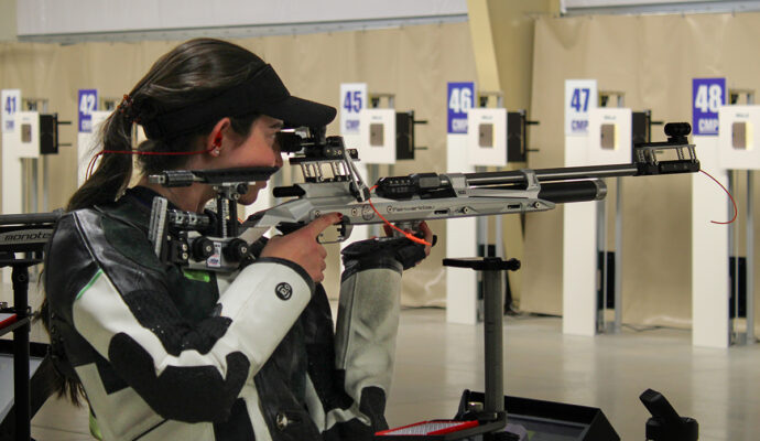 Hailey Singleton during the May Monthly match where she placed first in precision.