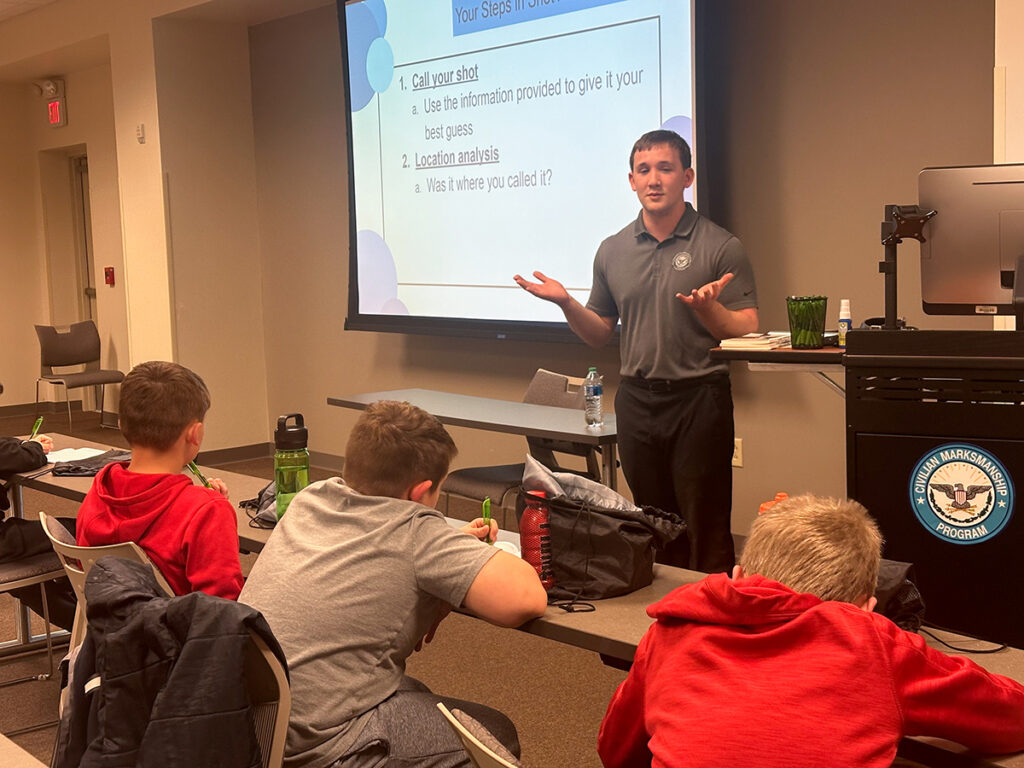 Those in the club will receive instruction both in the classroom and on the range from CMP’s Ryan Hinson.